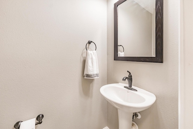 bathroom with a sink