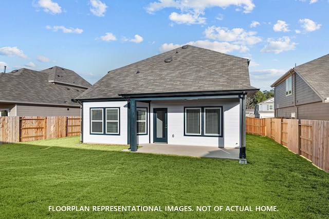 5042 Celestial Ct, La Marque, TX 77563 - rear view of house with a patio area and a shingled roof