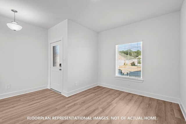 5042 Celestial Ct, La Marque, TX 77563 - empty room featuring light wood-style flooring and baseboards