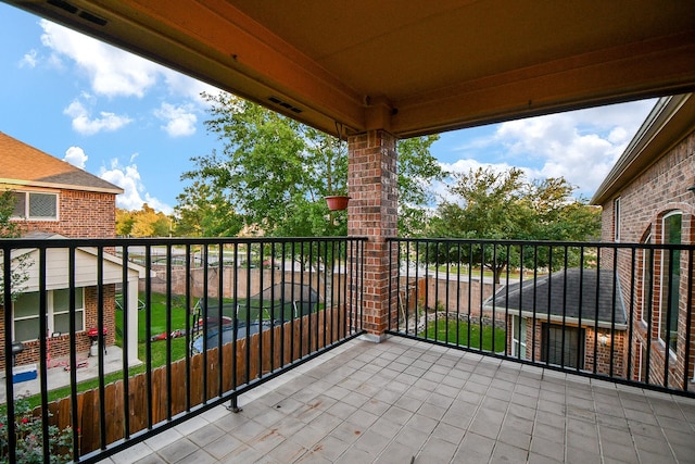 view of balcony