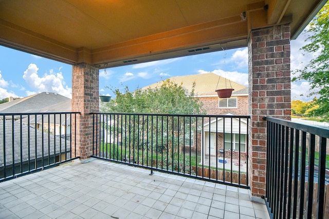 view of balcony