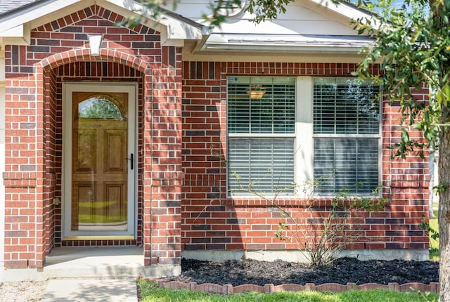 15319 Sableton Crest Ln, Cypress, TX 77429 - view of exterior entry featuring brick siding