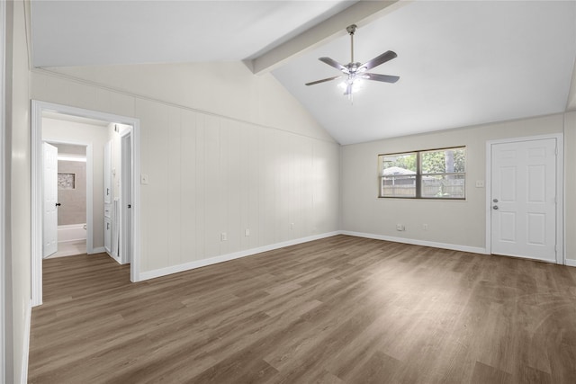 6727 Winding Trace Dr, Houston, TX 77086 - spare room with ceiling fan and wood finished floors