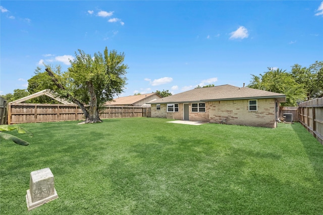 6727 Winding Trace Dr, Houston, TX 77086 - view of yard with central air condition unit and a patio area