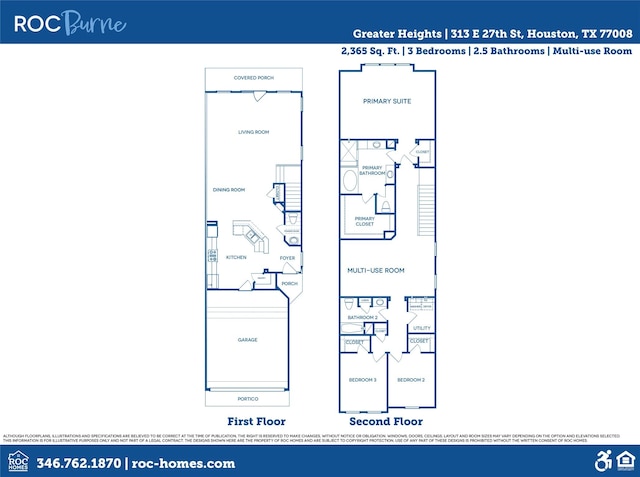 313 E 27th St, Houston, TX 77008 - plan