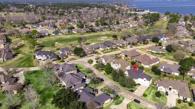 686 Edgewood Dr, Montgomery, TX 77356 - aerial view with a water view and a residential view
