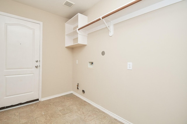 19826 Seagler Glen Ln, Katy, TX 77449 - clothes washing area with hookup for a gas dryer, hookup for a washing machine, and baseboards