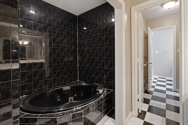 12207 Glenview Dr, Montgomery, TX 77356 - full bath with tile patterned floors and a whirlpool tub