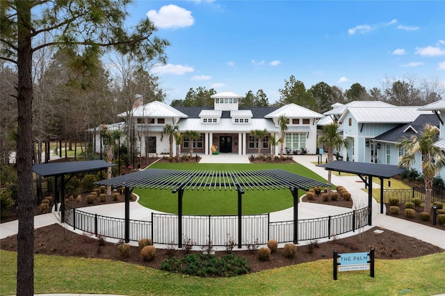 318 Mistletoe Ridge Ct, Montgomery, TX 77316 - view of community with fence and a lawn