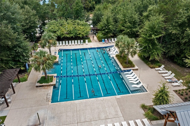 318 Mistletoe Ridge Ct, Montgomery, TX 77316 - community pool with a patio