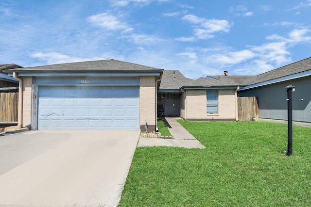 6230 Grandvale Dr, Houston, TX 77072 - ranch-style home featuring driveway, brick siding, and fence