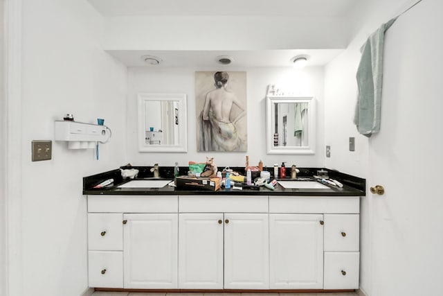 6230 Grandvale Dr, Houston, TX 77072 - bathroom featuring double vanity and a sink