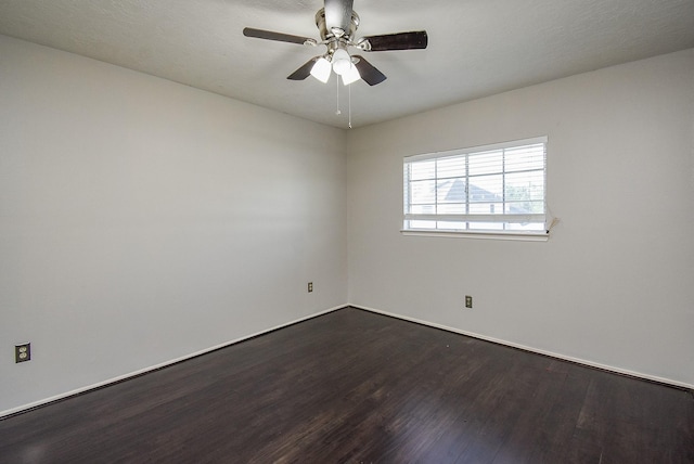 210 Needleleaf Ln, Sugar Land, TX 77479 - unfurnished room featuring dark wood-type flooring and ceiling fan