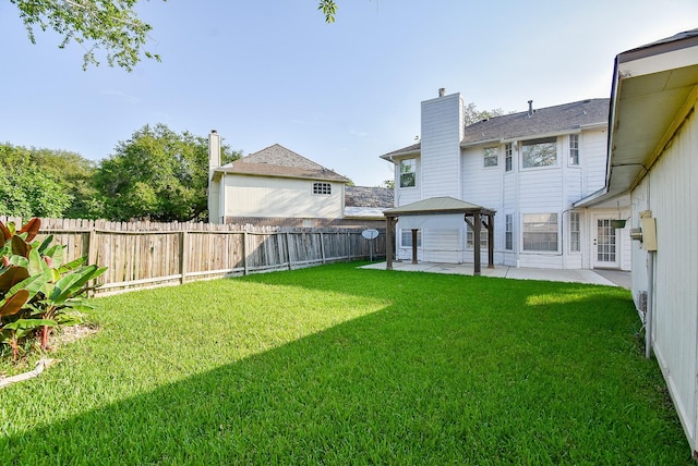 210 Needleleaf Ln, Sugar Land, TX 77479 - view of yard featuring a gazebo and a patio