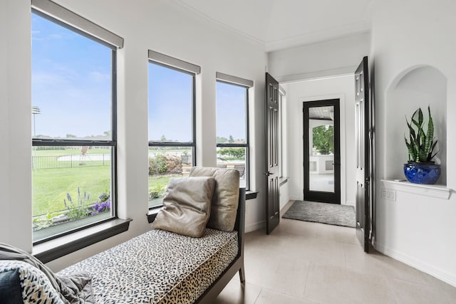8603 Royal Retreat, Richmond, TX 77469 - bedroom with crown molding, baseboards, and multiple windows