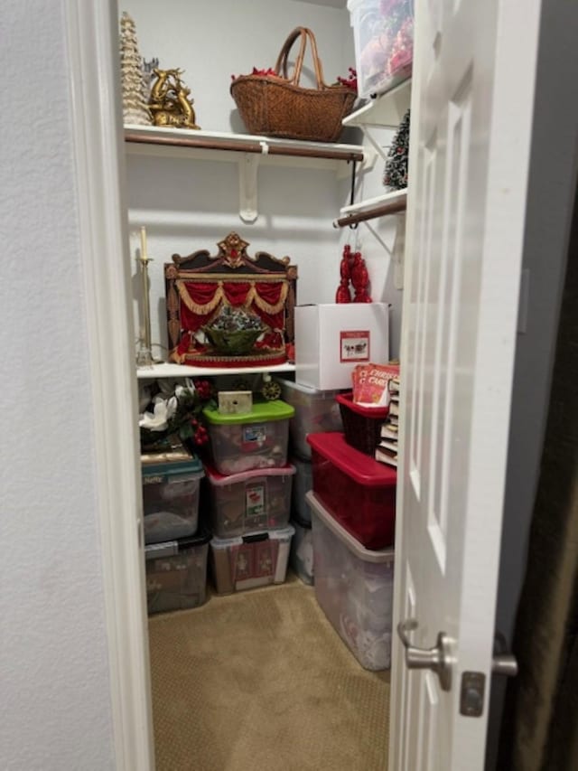 view of storage area