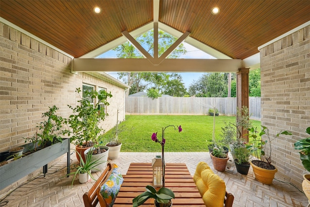 view of patio / terrace with a gazebo