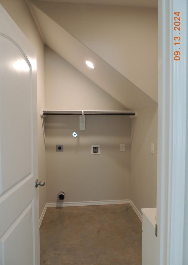 1100 Mann Rd, Conroe, TX 77303 - laundry area featuring recessed lighting, baseboards, washer hookup, laundry area, and electric dryer hookup