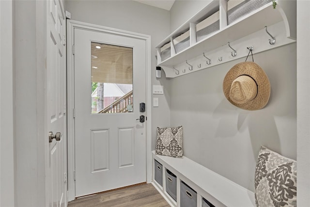 15050 Lake Paula Dr, Willis, TX 77318 - mudroom with wood finished floors
