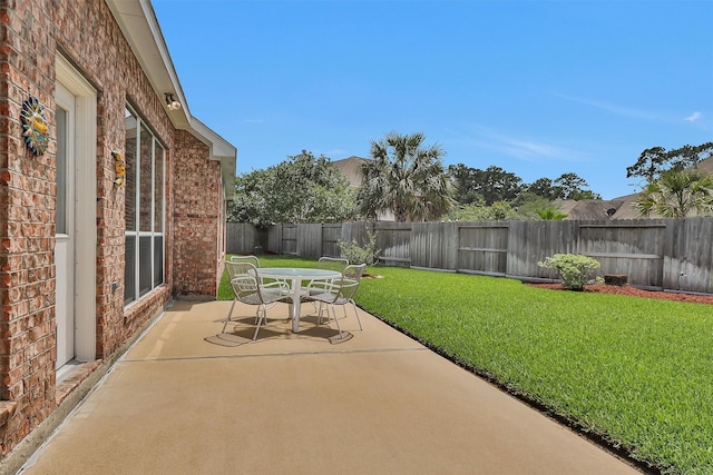 18239 Rustic Springs Dr, Tomball, TX 77375 - view of patio / terrace featuring outdoor dining area
