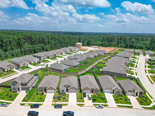 1672 Happy Valley St, Montgomery, TX 77316 - birds eye view of property featuring a view of trees and a residential view