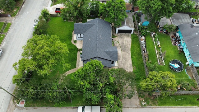 view from above of property