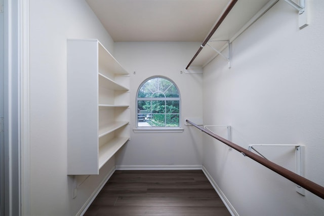 6902 Woodland Oaks, Magnolia, TX 77354 - spacious closet with dark wood-style floors