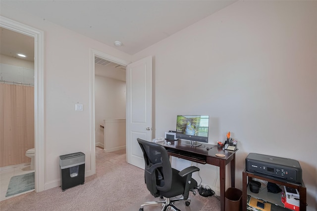 2303 Hadley St, Houston, TX 77003 - home office featuring carpet and baseboards