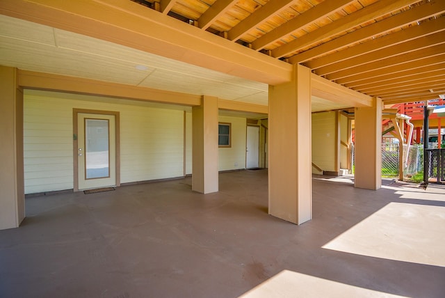 view of patio / terrace with fence