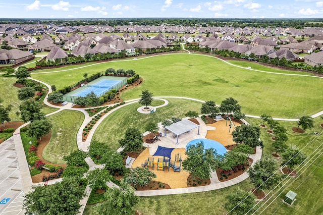 aerial perspective of suburban area