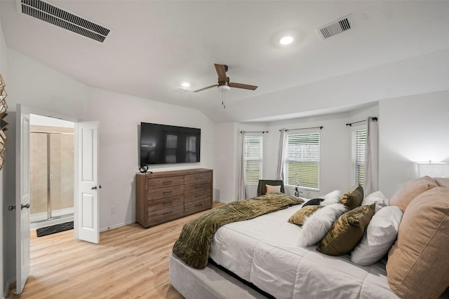 908 Pickering Oak Row, Magnolia, TX 77354 - bedroom with recessed lighting, visible vents, and light wood-style floors