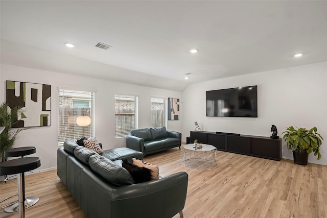 908 Pickering Oak Row, Magnolia, TX 77354 - living area with light wood finished floors, baseboards, and recessed lighting