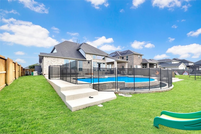 437 Ripple Edge Ct, Katy, TX 77493 - view of swimming pool with a residential view