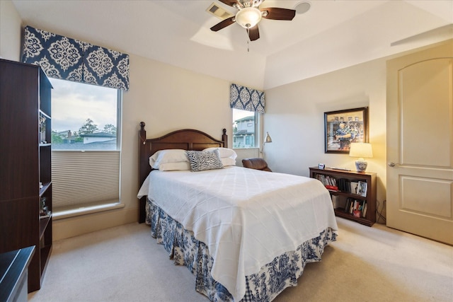 6417 Rodrigo St, Houston, TX 77007 - bedroom with light colored carpet and a ceiling fan