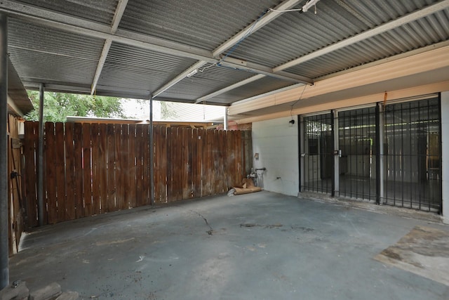exterior space with fence