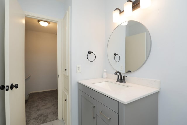 bathroom featuring vanity