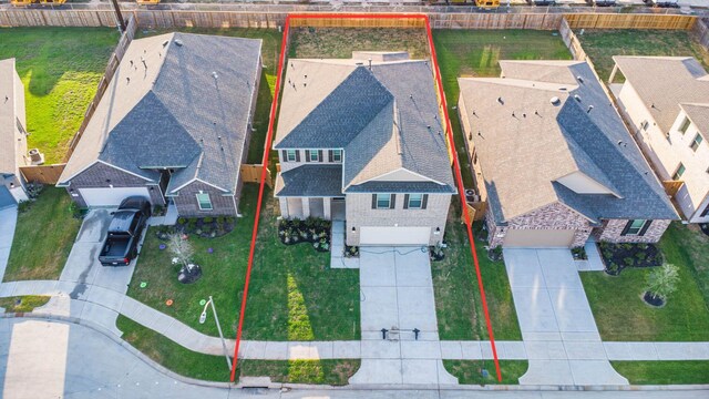 7611 Coral Key Dr, Cypress, TX 77433 - birds eye view of property featuring a residential view