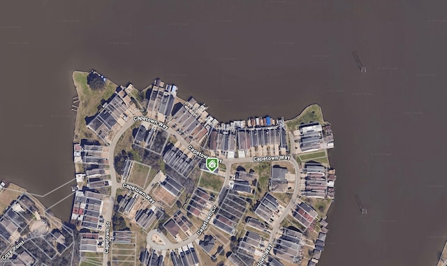 aerial view of property's location