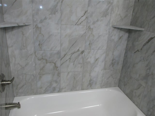 721 E Fayle St, Baytown, TX 77520 - full bathroom with walk in shower and a tub