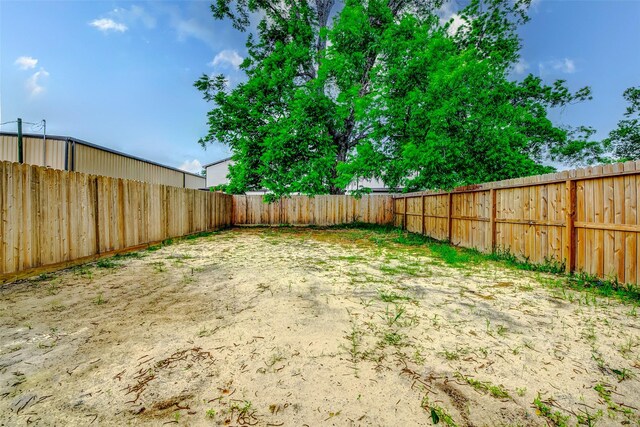 view of fenced backyard