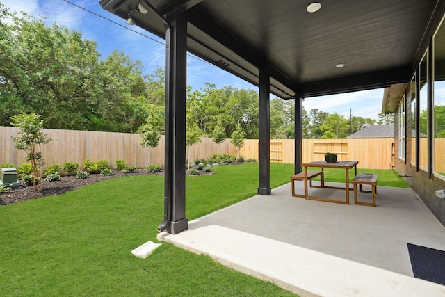 6126 Severson Lk, Katy, TX 77493 - view of patio / terrace with a fenced backyard