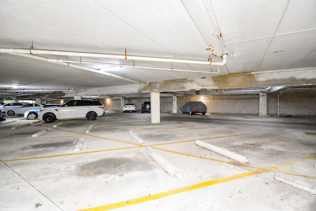 view of parking deck