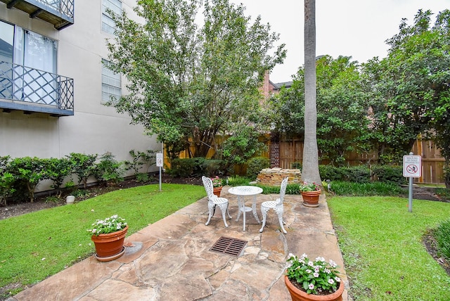 view of patio / terrace with fence