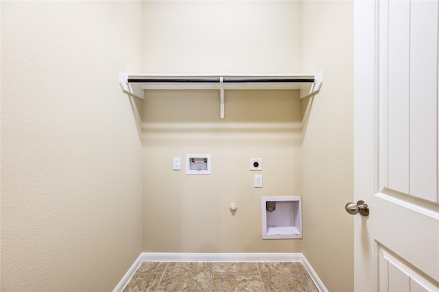 22526 Forbes Field Trl, Spring, TX 77389 - clothes washing area featuring laundry area, washer hookup, hookup for an electric dryer, hookup for a gas dryer, and baseboards