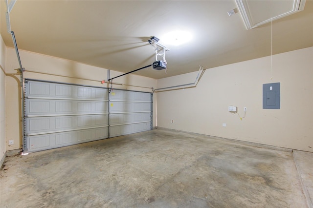 22526 Forbes Field Trl, Spring, TX 77389 - garage featuring electric panel and a garage door opener
