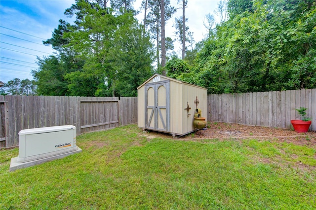 22526 Forbes Field Trl, Spring, TX 77389 - view of shed with a fenced backyard