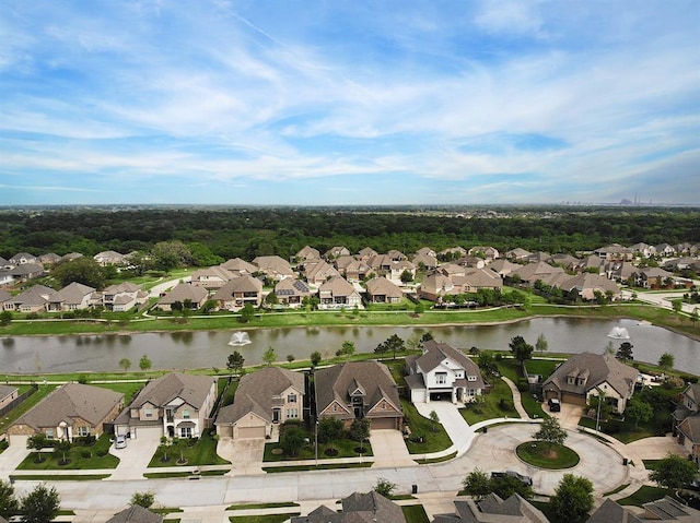 aerial overview of property's location with nearby suburban area and a large body of water