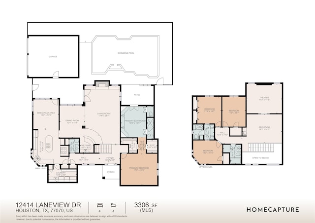 12414 Laneview Dr, Houston, TX 77070 - floor plan