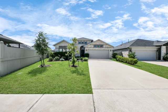 view of front facade featuring a garage and concrete driveway