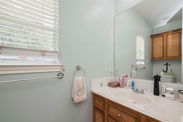 bathroom with vanity